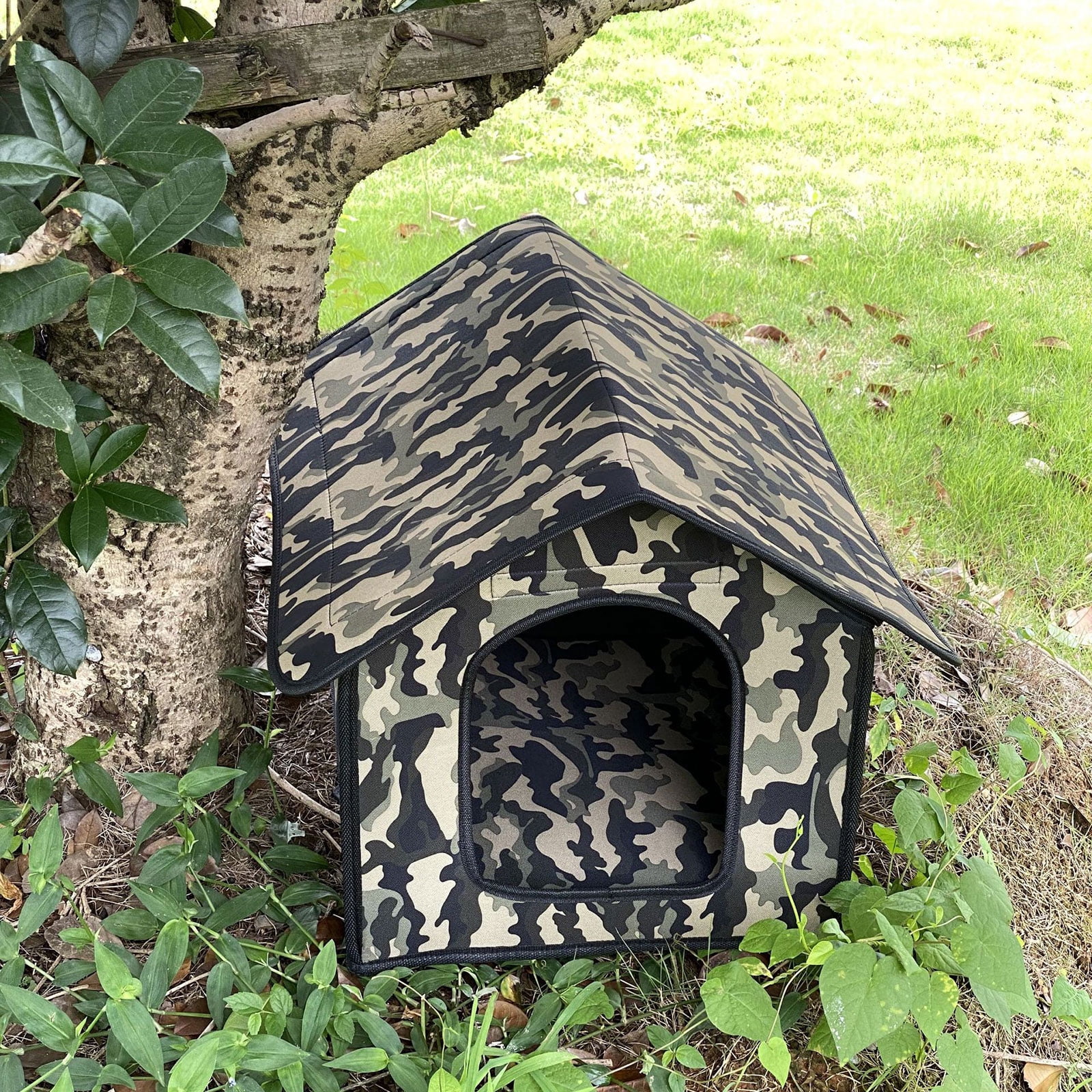 CIYISON Outdoor Dog House Water Resistant Pet Cave Tent for Cats & Small Dogs Puppies
