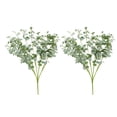 thumbnail image 2 of 2pcs Artificial Round Eucalyptu Leaf Stems Faux Greenerys Money Leaf Branches For Vase Arrangement Home Wedding Decor, 2 of 6