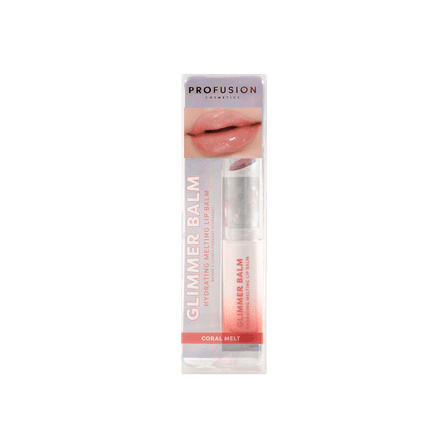 Profusion Cosmetics Glimmer Balm Hydrating Melting Lip Balm - Coral Melt