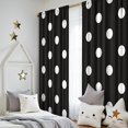 thumbnail image 5 of 2 Panels Print Pattern Nursery Curtains Boys Girls Kids Window Drapes for Living Bedroom Playroom Room Decor Rod Pocket 52x84 Inch, 5 of 5