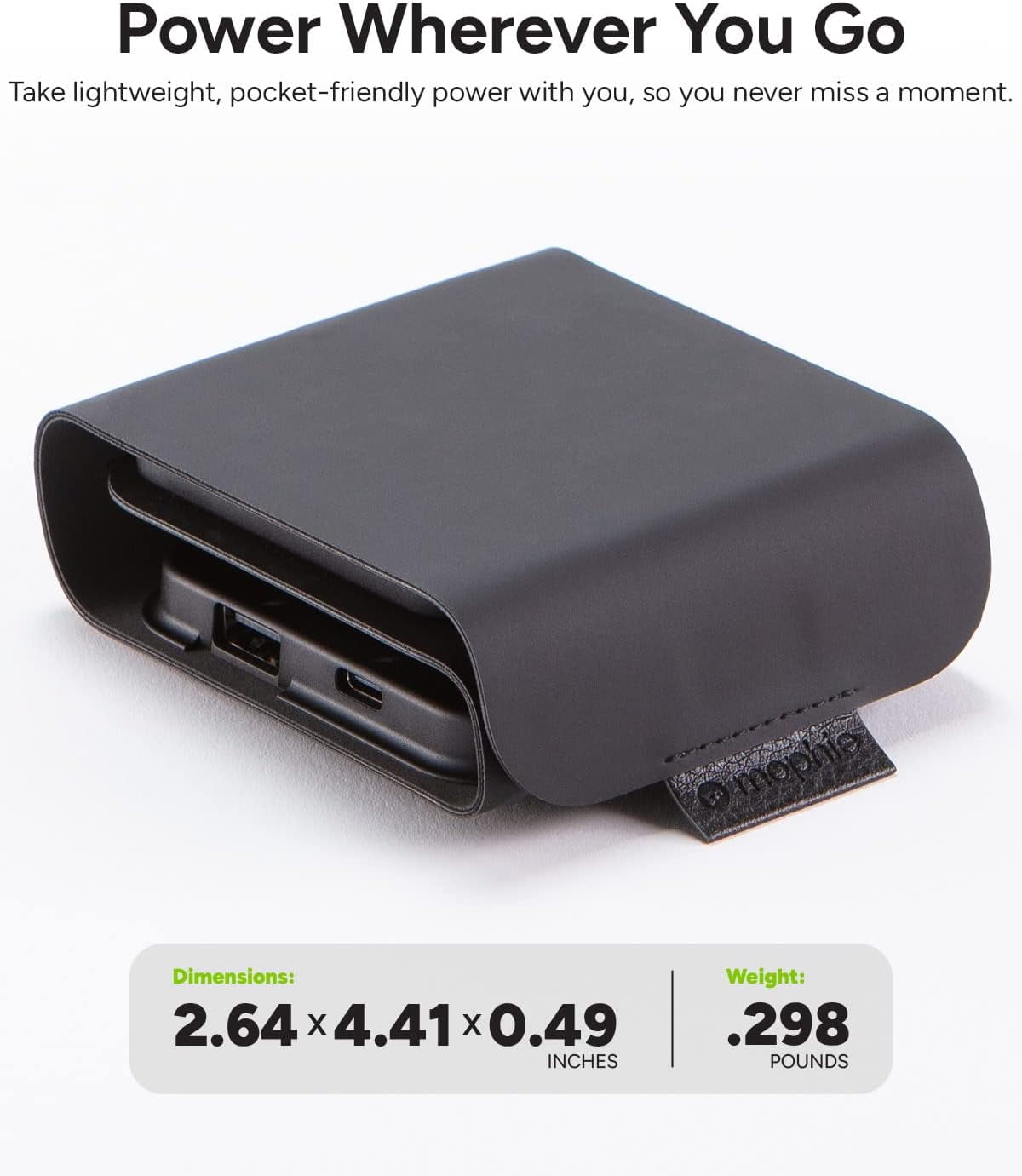 mophie Wireless 3 in 1 Travel Magnetic Wireless Charging Station Multiple Devices Compatible with Apple iPhones Google Samsung devices AirPods BYO watch charger. (watch charger not included)
