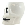 thumbnail image 3 of Tabletop Scaredy Cat Skeleton Treat Jar Ceramic Halloween Skull 37235Rm, 3 of 3