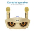 thumbnail image 1 of Portable Rechargeable Wireless Karaoke Speaker 3D Stereo Bluetooth Speaker with Wireless Microphone Set, 1 of 8