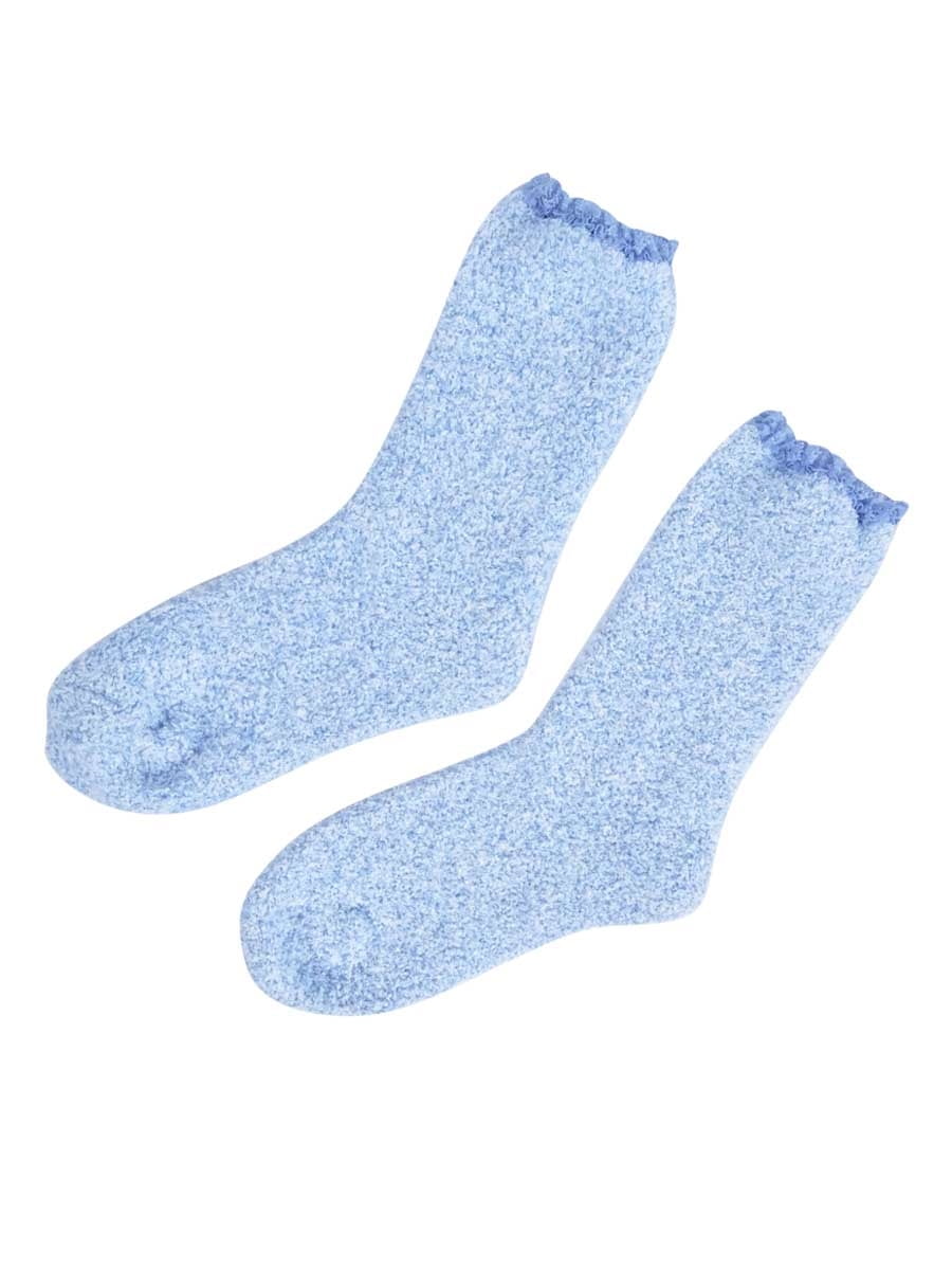 Photo 1 of Charter Club Women's Lace-Trim Butter Socks (One Size, Lake)