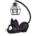 thumbnail image 1 of Linda luz nocturna, lámpara de mesa de gato negro, lámpara de escritorio artesanal de resina con, 1 of 5