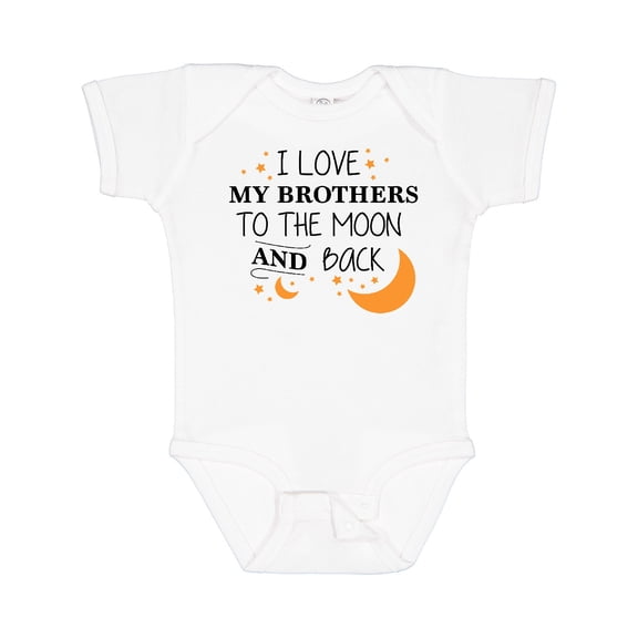 Inktastic I Love My Brothers to the Moon and Back Boys or Girls Baby Bodysuit