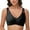 Black, variant on Honeylove Bra Women's Comfortable And Sexy Transparent Shoulder Strap Cordless Backless Spongeless With Convertible Shoulder Straps-White,XL