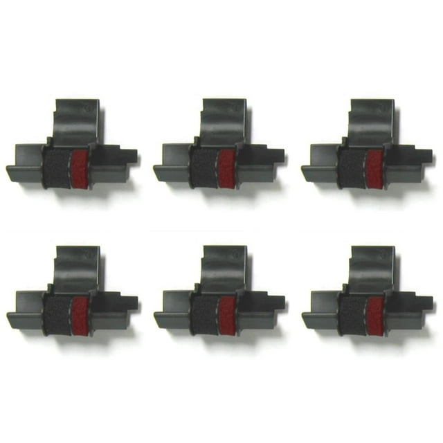 Rollo de tinta para calculadora compatible con Sharp EL-1801V (paquete de 6)