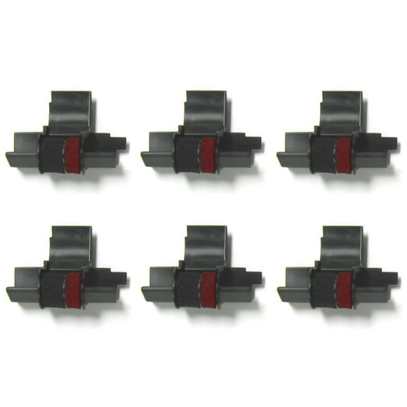 Rodillo de tinta COMPUMATIC negro/rojo IR-40T para Casio HR-300RC