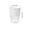 Clear, variant on FEOLGEHLY Self Watering Pots for Indoor Plants, Plastic Planters for Outdoor Plants with Saucer Drain Hole Water Reservoir and Fill Lines, for Home Patio Yard or Deck Decor, Gray