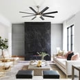 thumbnail image 2 of BoFang 52 Inch Smart Ceiling Fan with Light Voice Control & Remote,8 ABS Blades,Black & Brushed Nickel, 2 of 8