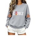 thumbnail image 2 of Vynhevius Women's Thanksgiving Sweatshirt Crew Neck Long Sleeve Loose Casual Pullover Top, 2 of 6