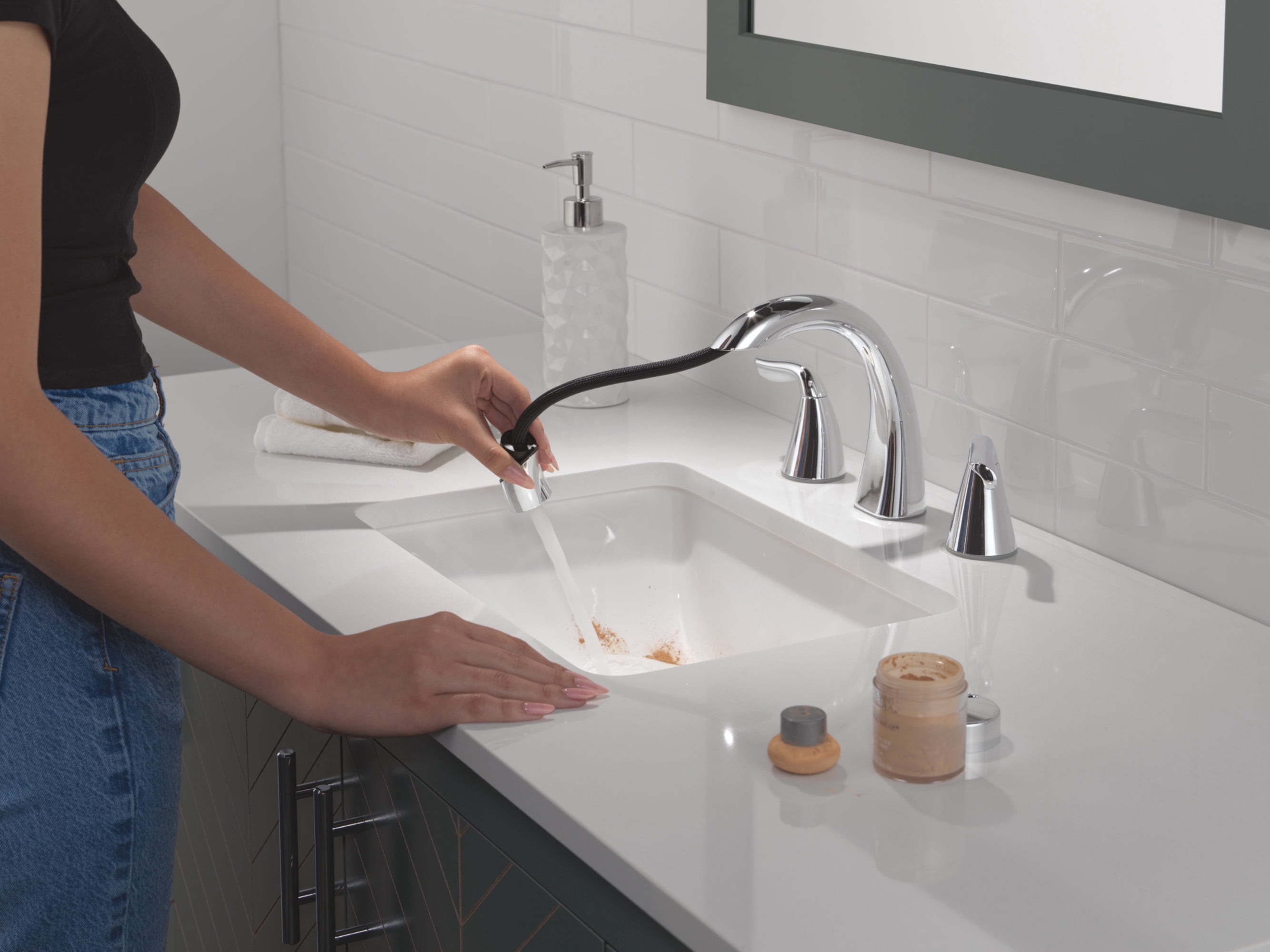 Delta 35840LF-PD Arvo 1.2 GPM Widespread Bathroom Faucet - Chrome
