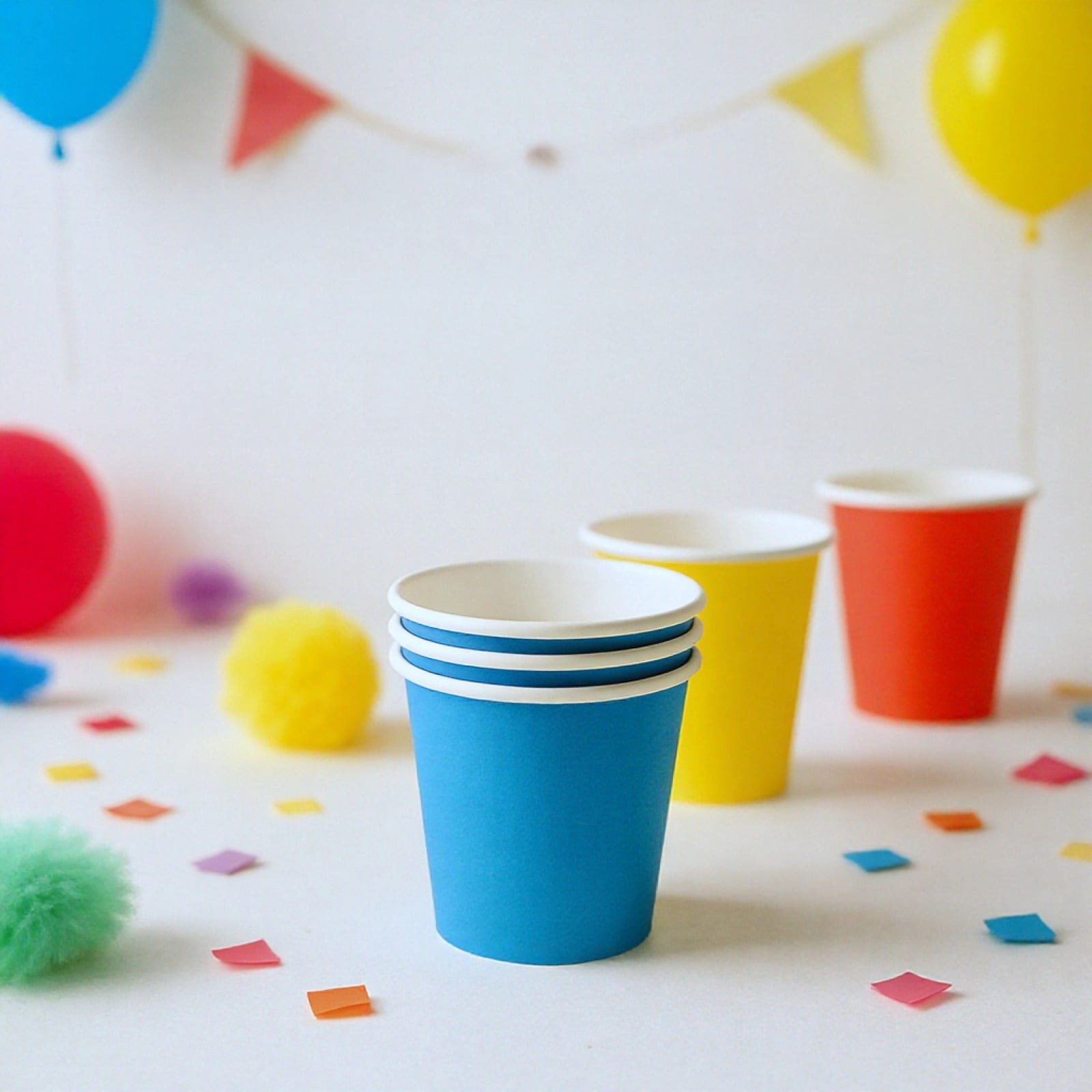 120 Pcs Rainbow Party Supplies, 30 Sets 7 & 9 in（17.8 & 23 cm）Paper Plates Cups Napkins, Disposable Tableware Set for Birthday Party Decorations, Art, and DIY Projects