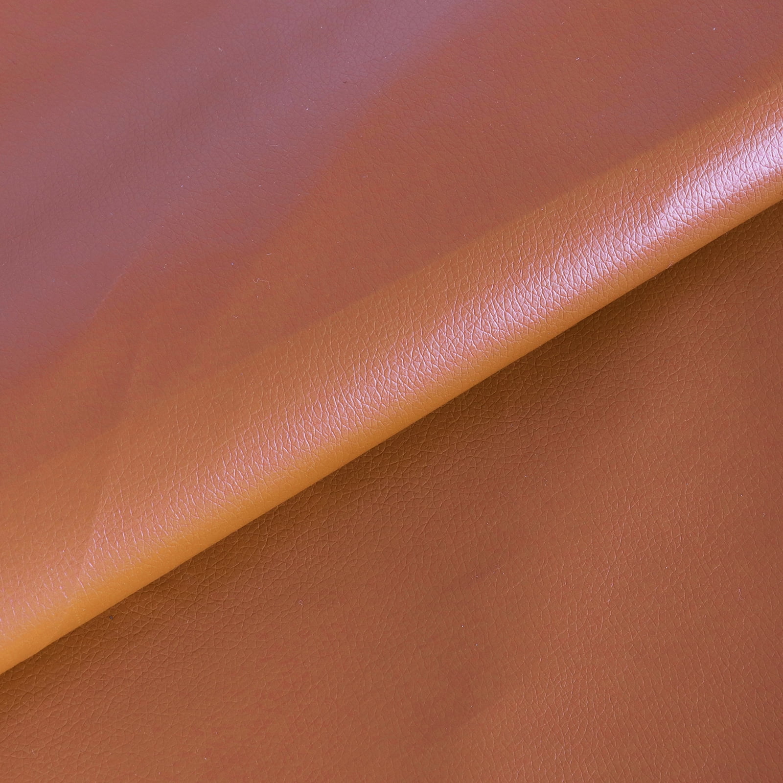 Vinyl Synthetic Fabric Material Faux Leather Waterproof Replacement for Upholstery by the Yard Brown