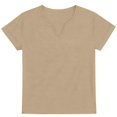 thumbnail image 5 of Womens Summer Tops V Neck Tunic T Shirt Cap Sleeve Business Casual Spring Outfits Loose Beach Vacation Clothes Basic Tees, 5 of 6