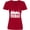 Red, variant on Inktastic Dubai City Skyline with Grunge Women's V-Neck T-Shirt