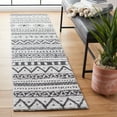 thumbnail image 2 of SAFAVIEH Tunisia Mesa Geometric Runner Rug, Ivory/Black, 2' x 8', 2 of 7