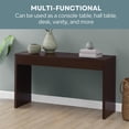 thumbnail image 4 of convenience concepts Northfield Hall console TableDesk, Espresso, 4 of 7