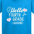 thumbnail image 4 of Inktastic Hello 4th Grade with Hearts and School Supplies Youth T-Shirt, 4 of 5