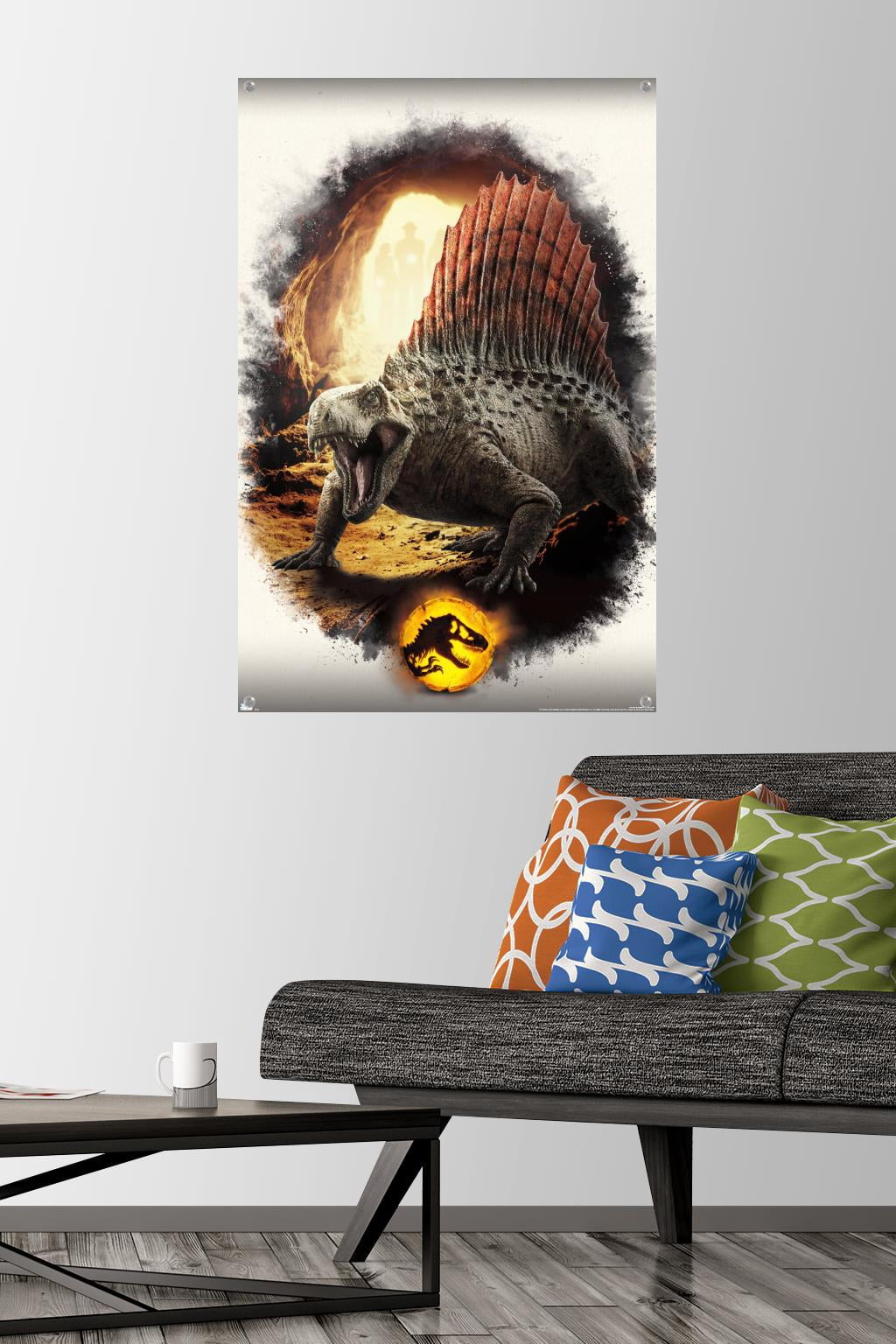 Jurassic World: Dominion - Dimetrodon Focal Wall Poster with Pushpins, 22.375" x 34"