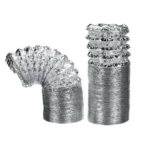 

4inch Ventilator Pipe Aluminum Tube Air Ventilation Hose Flexible Exhaust Duct2M