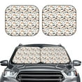 thumbnail image 2 of Naloa Horse Print 2-Piece Windshield Sunshade,Foldable Car Front Window Sun Shades,for Most Sedans SUV Truck-Medium, 2 of 6