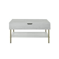 Steve Silver Indoor Whitman 42.25" H Mid-Century Modern Lift Top Coffee Table, White