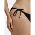 thumbnail image 4 of No Boundaries Women's Side Tie Bikini Bottoms, Sizes XXS- XXL, 4 of 5