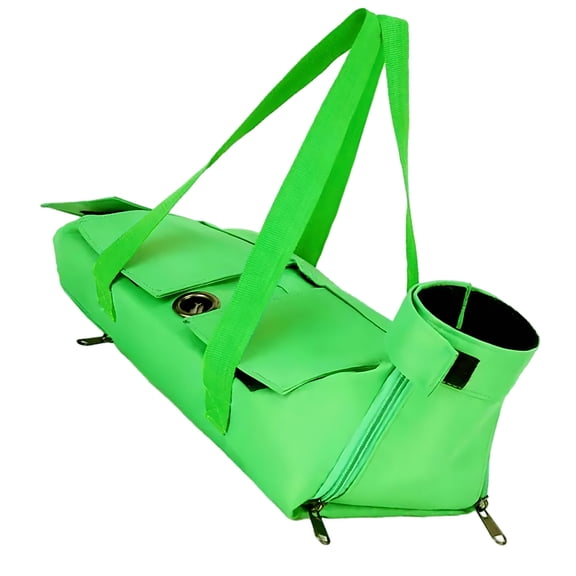 Cat Grooming Bag, Portable Green M Polyester Cat Carrier for Nail Clipping, Bathing, Restraint, with Paw Holes, Adjustable Fastener, Anti-Scratch, Foldable Design