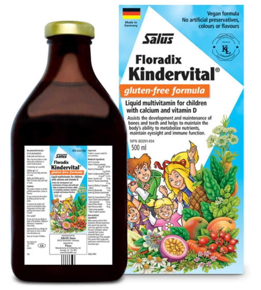 SALUS Kindervital Liquid Multivitamin for Children (Gluten Free 500ml