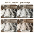 thumbnail image 7 of ODIKA Gradient Flow Diagonal Movement Veined Fuzzy Smalltan Foldable Easy Care for King Size Bedroom, Master Suite, Under Bed, 7 of 7