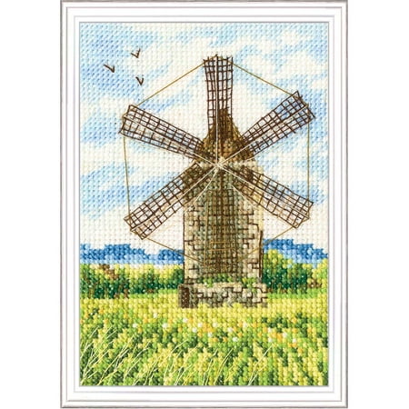 RTO Windmill in the Meadow Counted Cross-Stitch