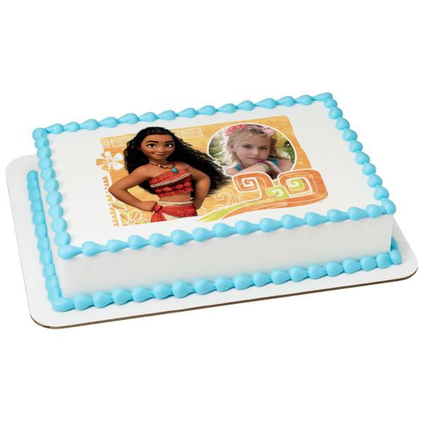 Moana The Wayfinder Edible Cake Topper Image Frame Walmart Com