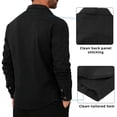 thumbnail image 5 of LEDUNTINO Mens Button-Down Shirts 100% Cotton Long Sleeve Casual Regular Fit Button Up Work Shirts, 5 of 7