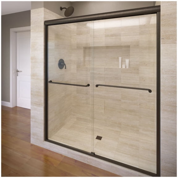 Basco CELH05A6071CLOR Celesta 71-1/4" High X 60" Wide Bypass Framed Shower Door - Bronze