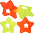 thumbnail image 1 of 4 Pcs Marqueurs de Sport Réutilisables pour Entraînement de Football Plat en Forme d'Étoile Plateau Marqueur pour Intérieur Extérieur (Jaune, Vert), 1 of 8