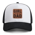 thumbnail image 1 of Gorra Dad Trucker Negra con Parche de Cuero y Correa Ajustable, 1 of 4