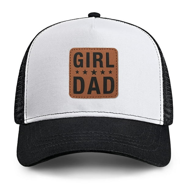 Gorra Dad Trucker Negra con Parche de Cuero y Correa Ajustable