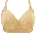 thumbnail image 4 of THDHVS Wireless Bras for Women,Lady's Embroidered Glossy Comfortable Breathable Bra Underwear No Rims Khaki50, 4 of 7