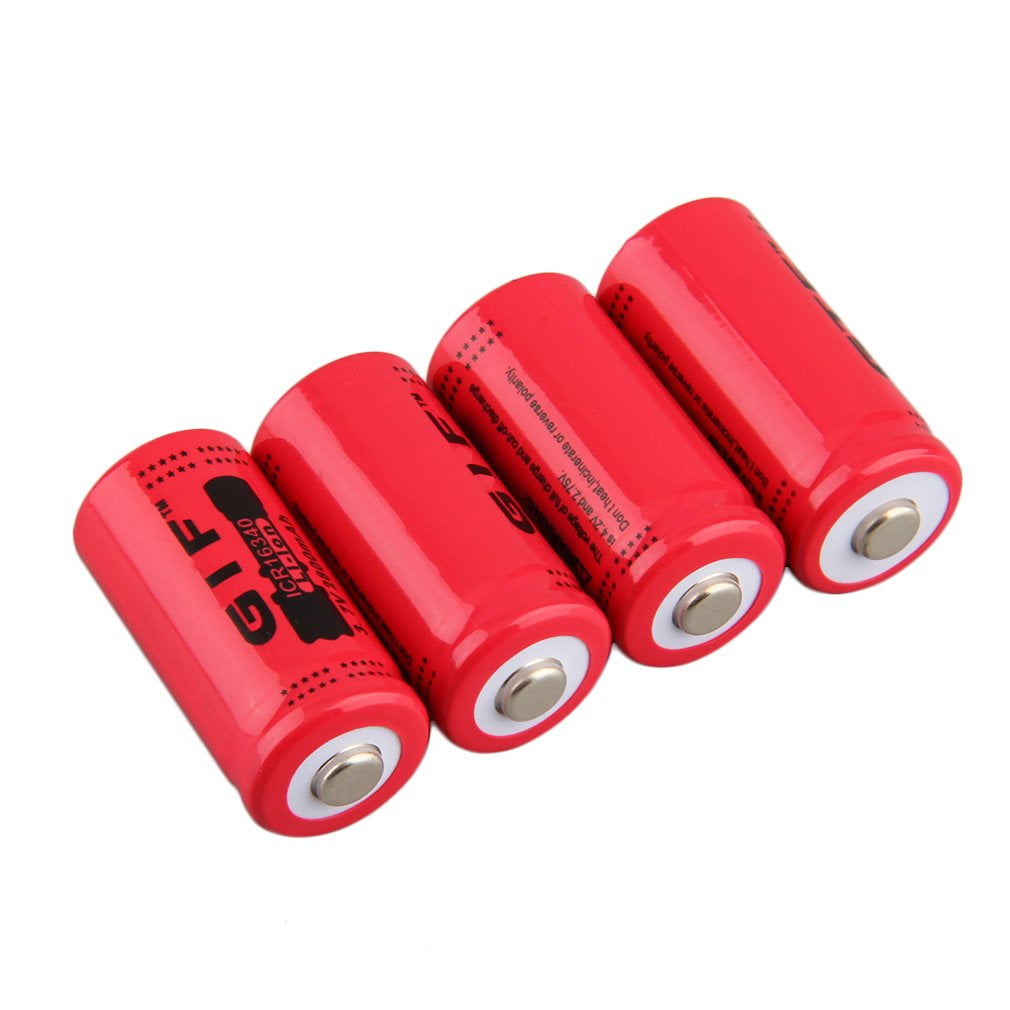 High Capacitance 3.7V 2800mAh 16340 Battery Large Capacity Rechargeable  Li-ion Battery for LED Torch Flashlight - Walmart.ca