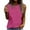 Red, variant on Busydd Tank Top for Women Casual Solid Color Sleeveless Womens Tank Tops Trendy Round Neck Camisole Tops for Women Comfy Summer Tops
