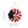 thumbnail image 2 of Patriotic Sunflower Wreath Front Door Red White Blue We The People Sign 4Th Of July Independence Day Memorial Day Wall Hanging Decor Garland, 2 of 8