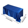 thumbnail image 3 of Royal Blue Satin Tablecloth with Smooth Polyester Fabric, 57X84 Inch, for Wedding Banquet and Party Decor, 3 of 4