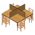 thumbnail image 4 of Study Carrel - 6 Carrels - Large - Oak/Black, 4 of 7