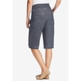 thumbnail image 2 of Woman Within Plus Size Pull-On Flex Elastic-Waist Stretch Denim Jeans Shorts, 2 of 6