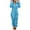 Sky Blue, variant on TUWABEII Women's Christmas Tops,Women Long Sleeve Hooded Jumpsuit Pajamas Casual Winter Warm Rompe Sleepwear