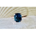 thumbnail image 5 of London Blue Topaz Cushion Cut Engagement 925 Sterling Silver Lover's Gift Ring Wedding For Him, 5 of 5