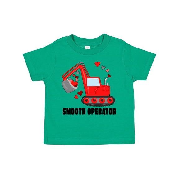 Inktastic Smooth Operator Funny Valentine Construction Boys or Girls Toddler T-Shirt