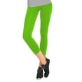 thumbnail image 2 of Gravity Threads Nylon Spandex Womens Capri Leggings - Neon Lime, 2 of 2